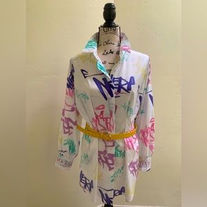 Doodles shirt dress Size Small with Belt a (Bundle )